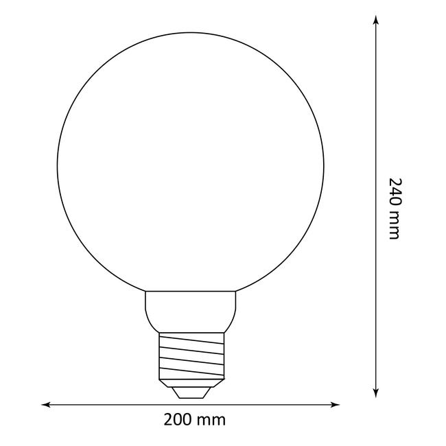Żarówka dekoracyjna LED E27 4 W 260 lm bursztynowa Polux