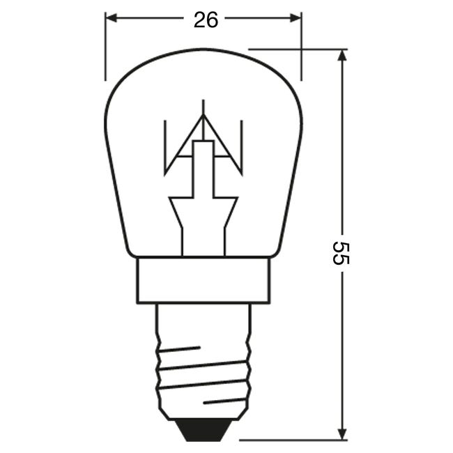 Żarówka do lodówki E14 (230 V) 15 W 110 lm OSRAM