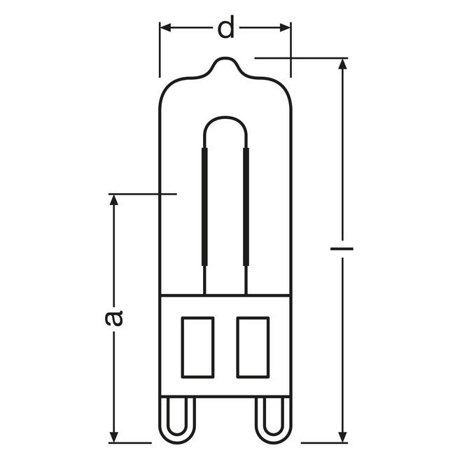 Żarówka halogenowa G9 35 W 460 lm Osram