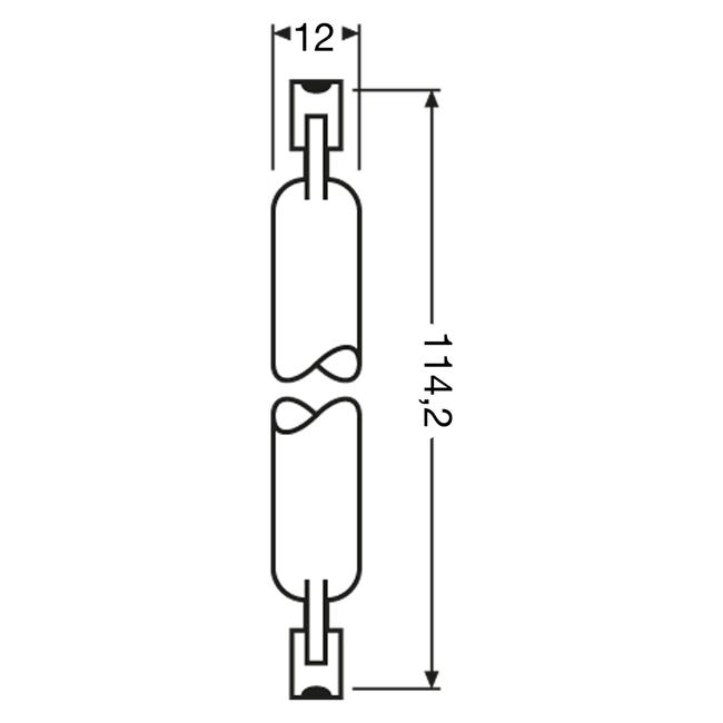 Żarówka halogenowa R7S 120 W= 150 W 2200 lm Osram