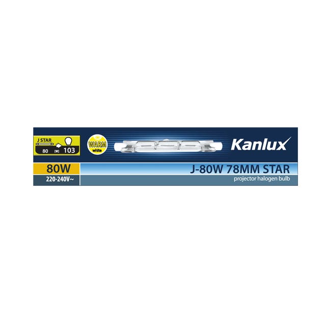 Żarówka halogenowa R7S 80 W = 100 W 1380 lm Ciepła Kanlux