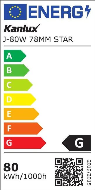 Żarówka halogenowa R7S 80 W = 100 W 1380 lm Ciepła Kanlux