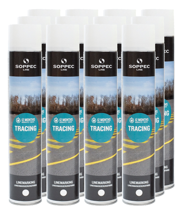 Biała farba Soppec TRACING 750 ml (12 sztuk) | 