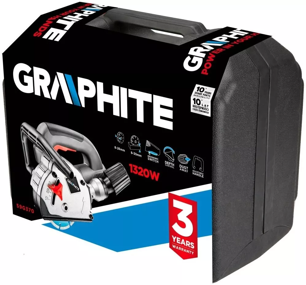 Bruzdownica Graphite 59G370 (+ walizka)