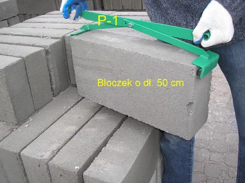 Chwytak do płyt, pustaków i bloczków Wujon P-1 | 