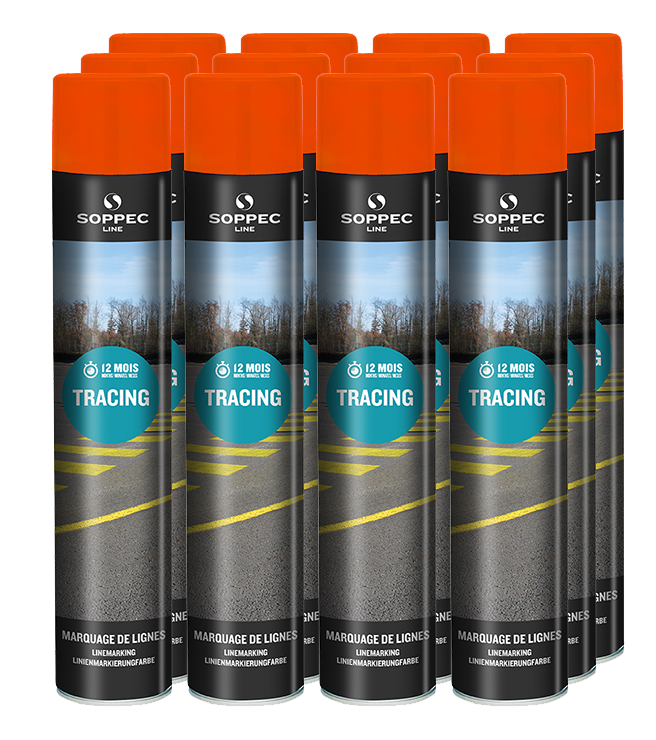 Czerwona farba Soppec TRACING 750 ml (12 sztuk) | 