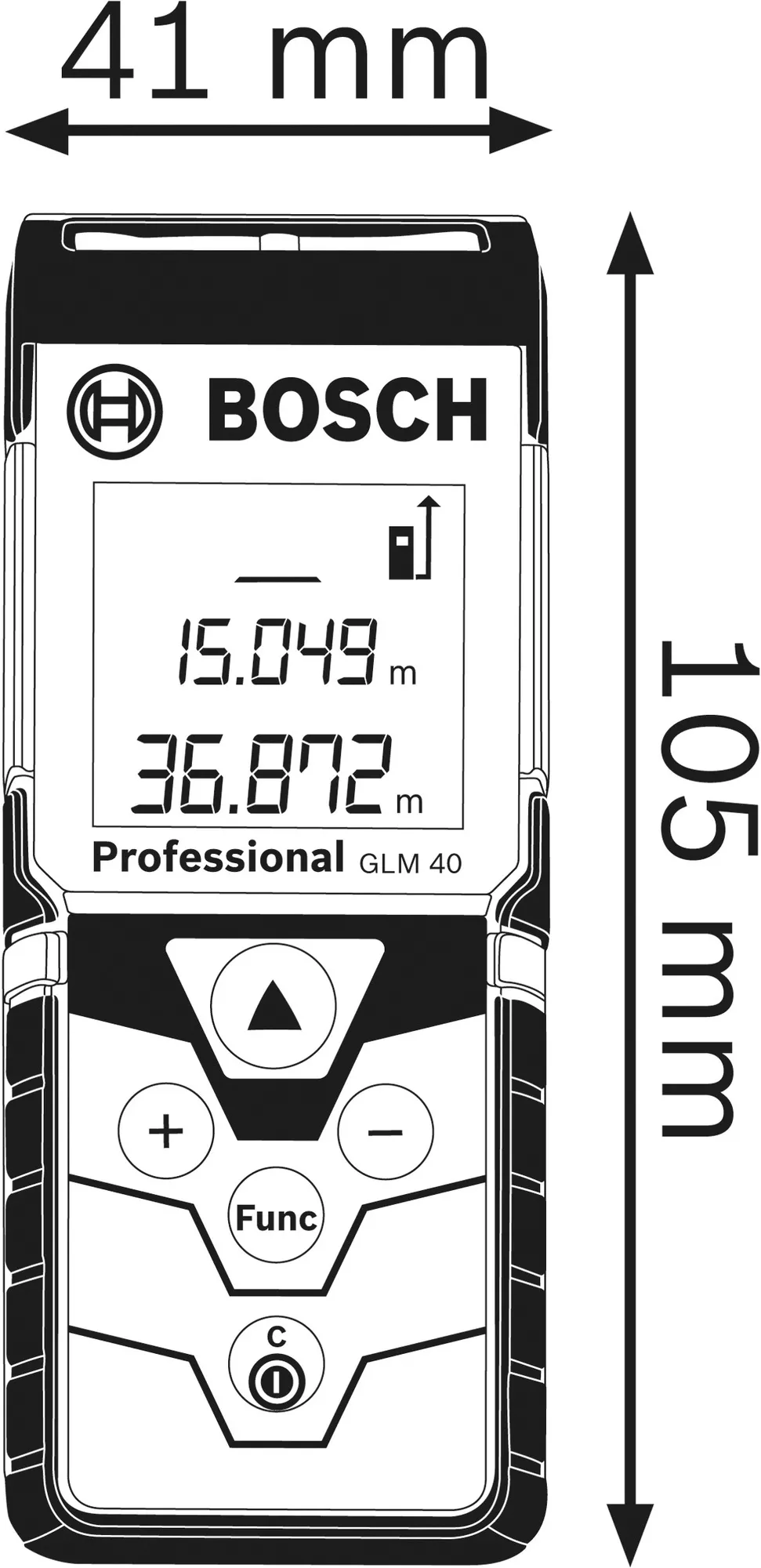 Dalmierz laserowy Bosch GLM 40 Professional
