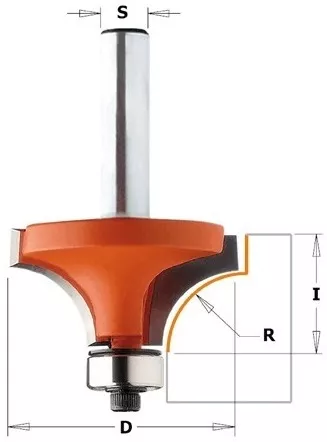 Frez zaokrąglający CMT Orange Tools HM R 2 mm | 