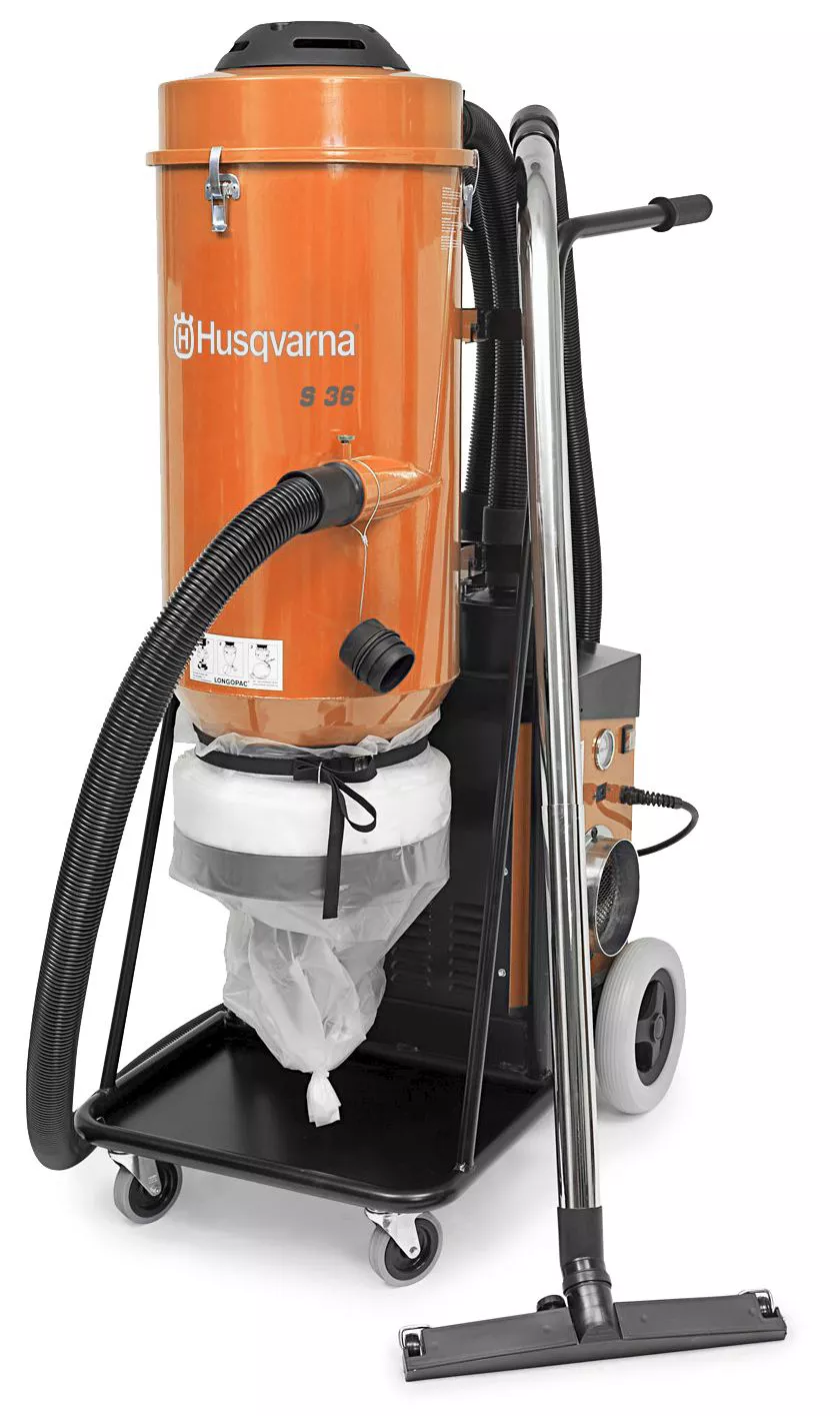 Frezarka Husqvarna CG200E + bęben + odkurzacz s36 