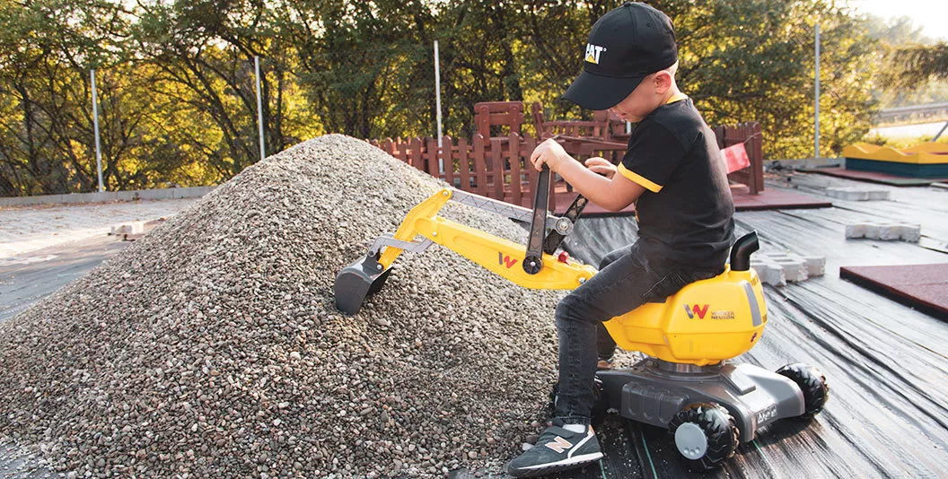 Jeździk koparka Wacker Neuson dla dzieci  mini