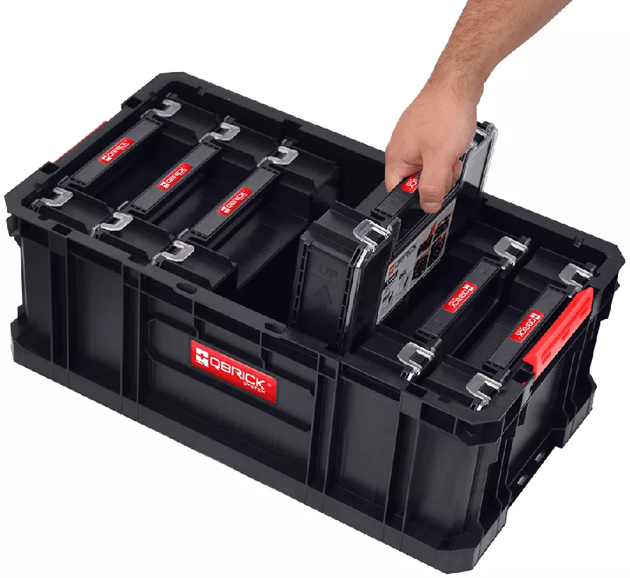 Kosz narzędziowy z 6 organizerami Qbrick System TWO | 
