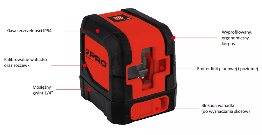 Laser krzyżowy PRO SMART 1.1   