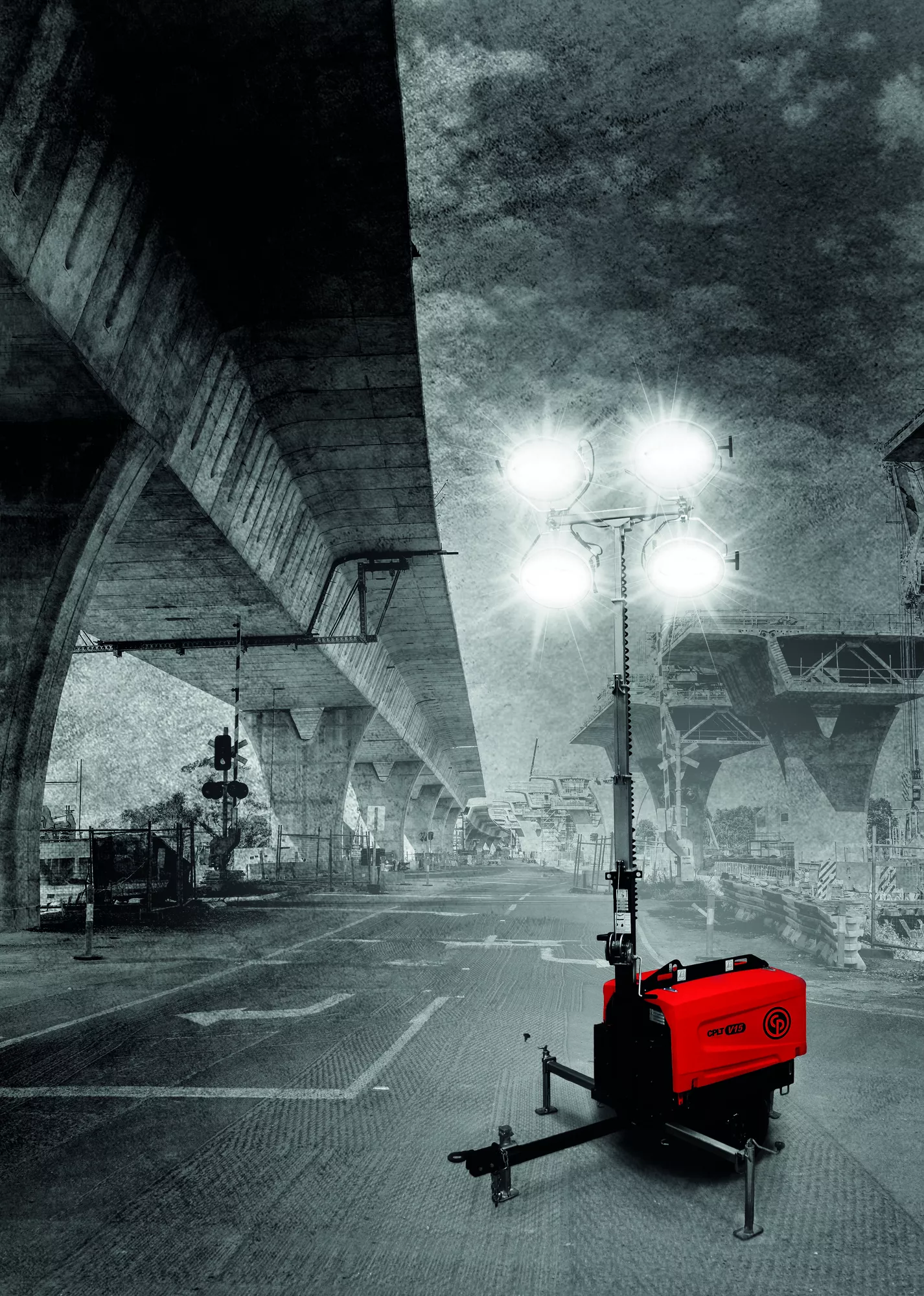 Maszt oświetleniowy Chicago Pneumatic CPLT V15 LED  