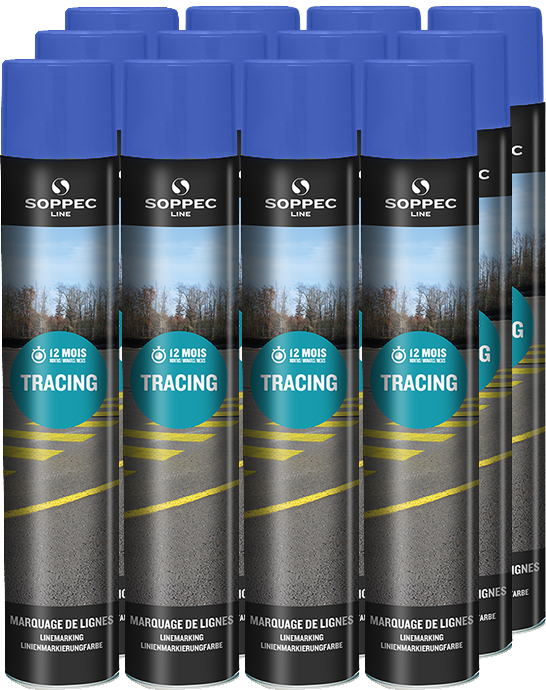 Niebieska farba Soppec TRACING 750 ml (12 sztuk) | 