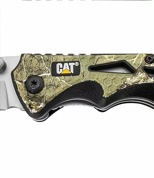 Nóż składany Caterpillar Folding Knife Real Tree Camouflage