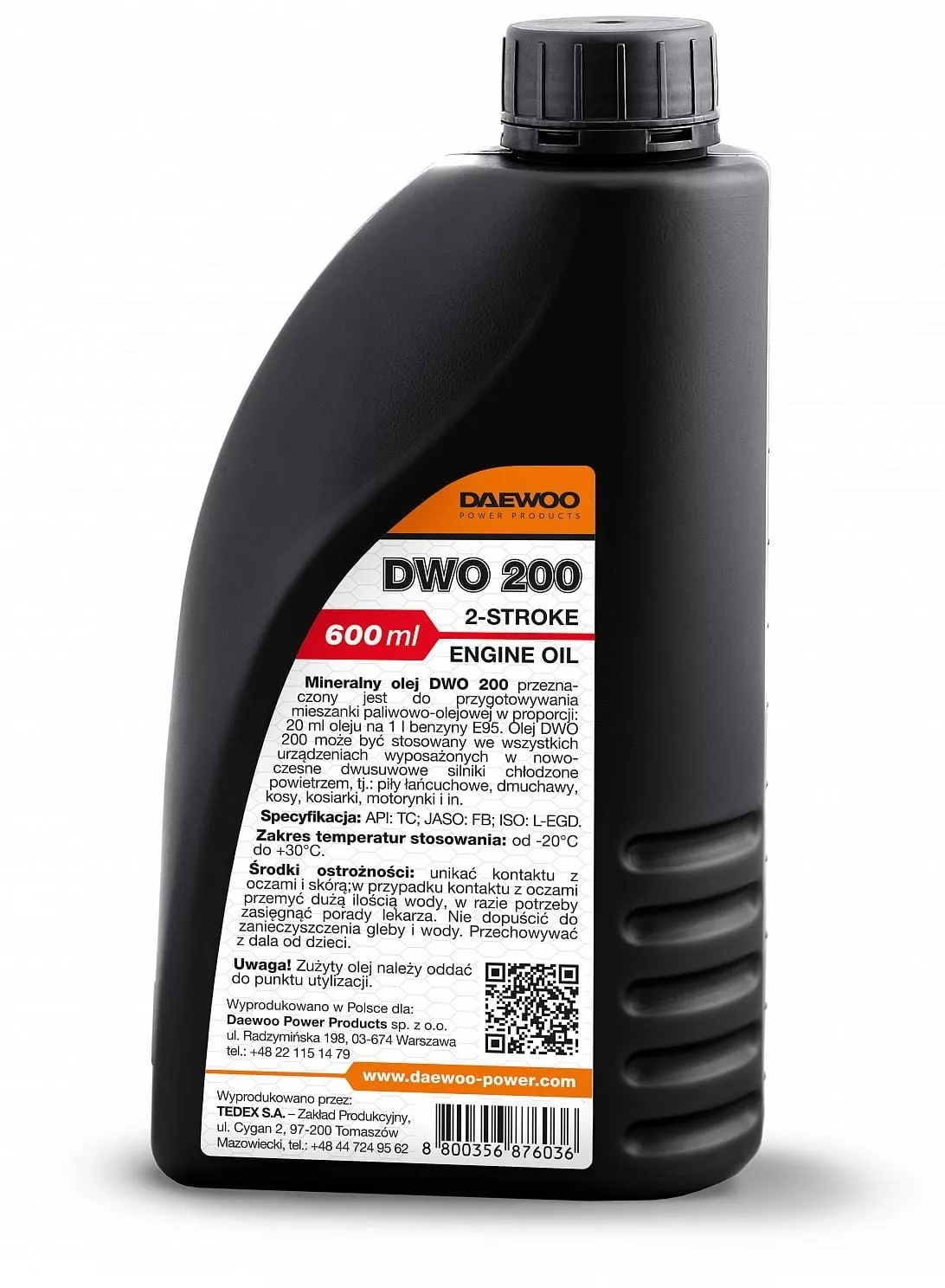 Olej do silników dwusuwowych Daewoo Power DWO 200 | 