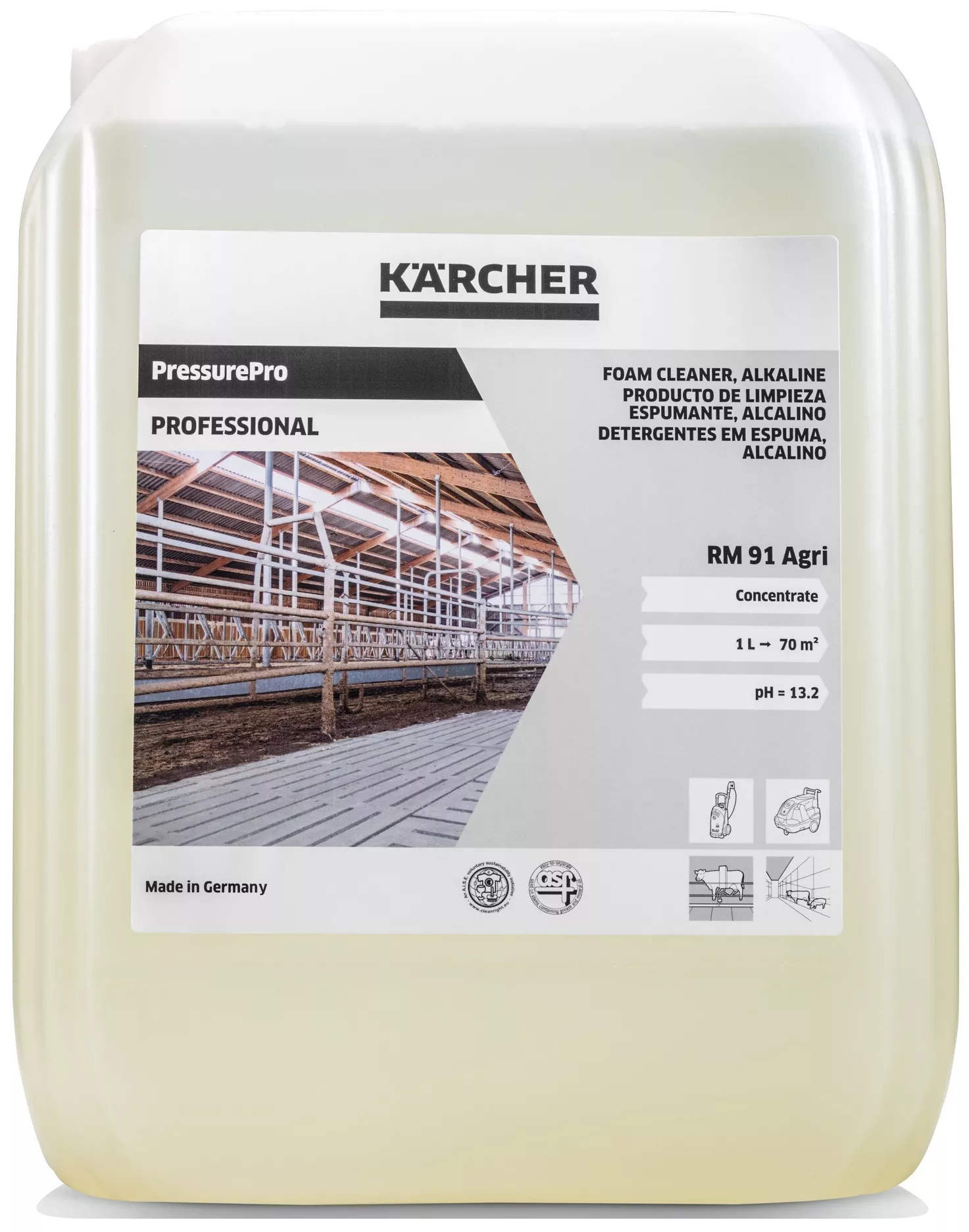Piana alkaiczna Kärcher RM 91 AGRI 10 l | Sklep 