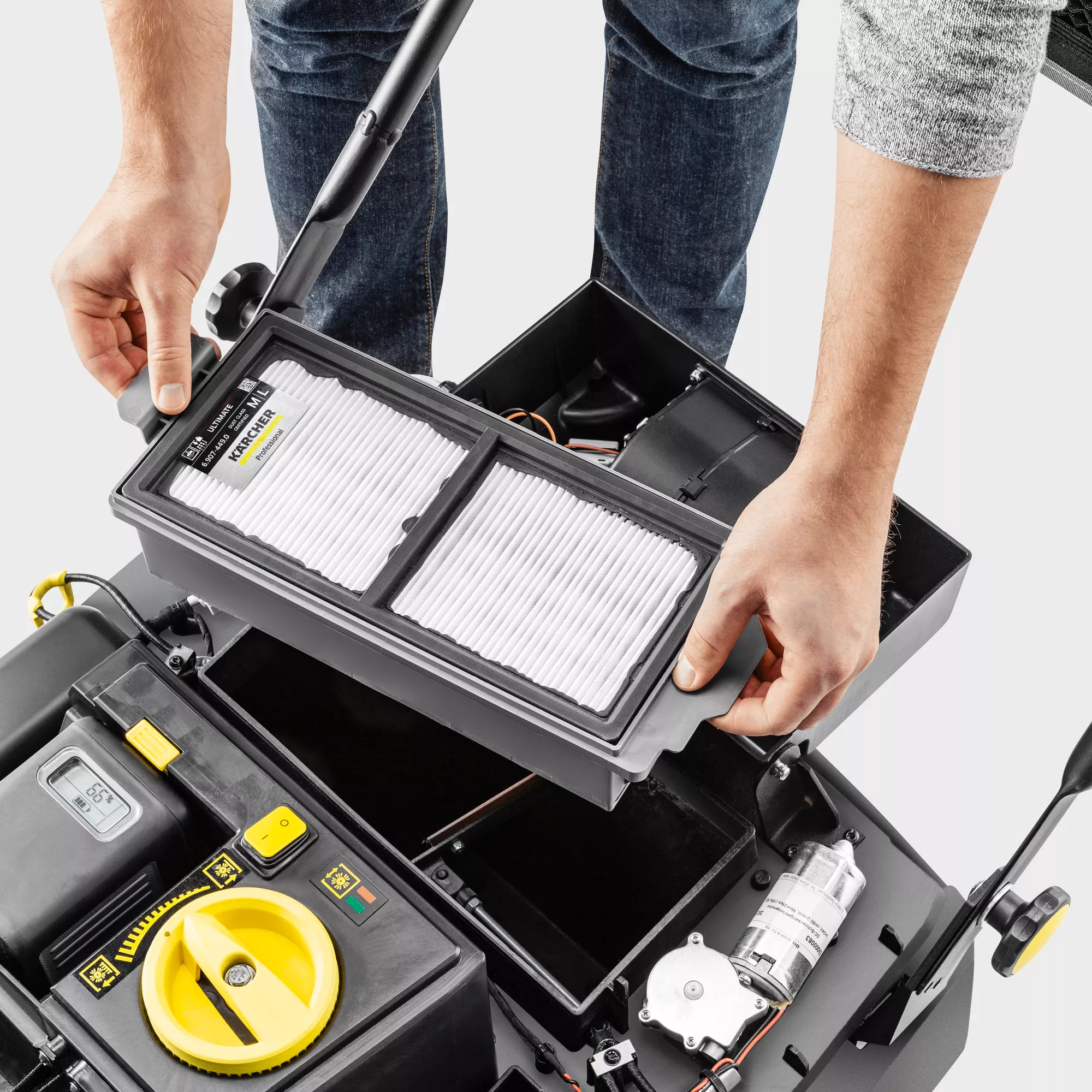 Plaski filtr falisty PTFE Kärcher do odkurzaczy Tact² | 