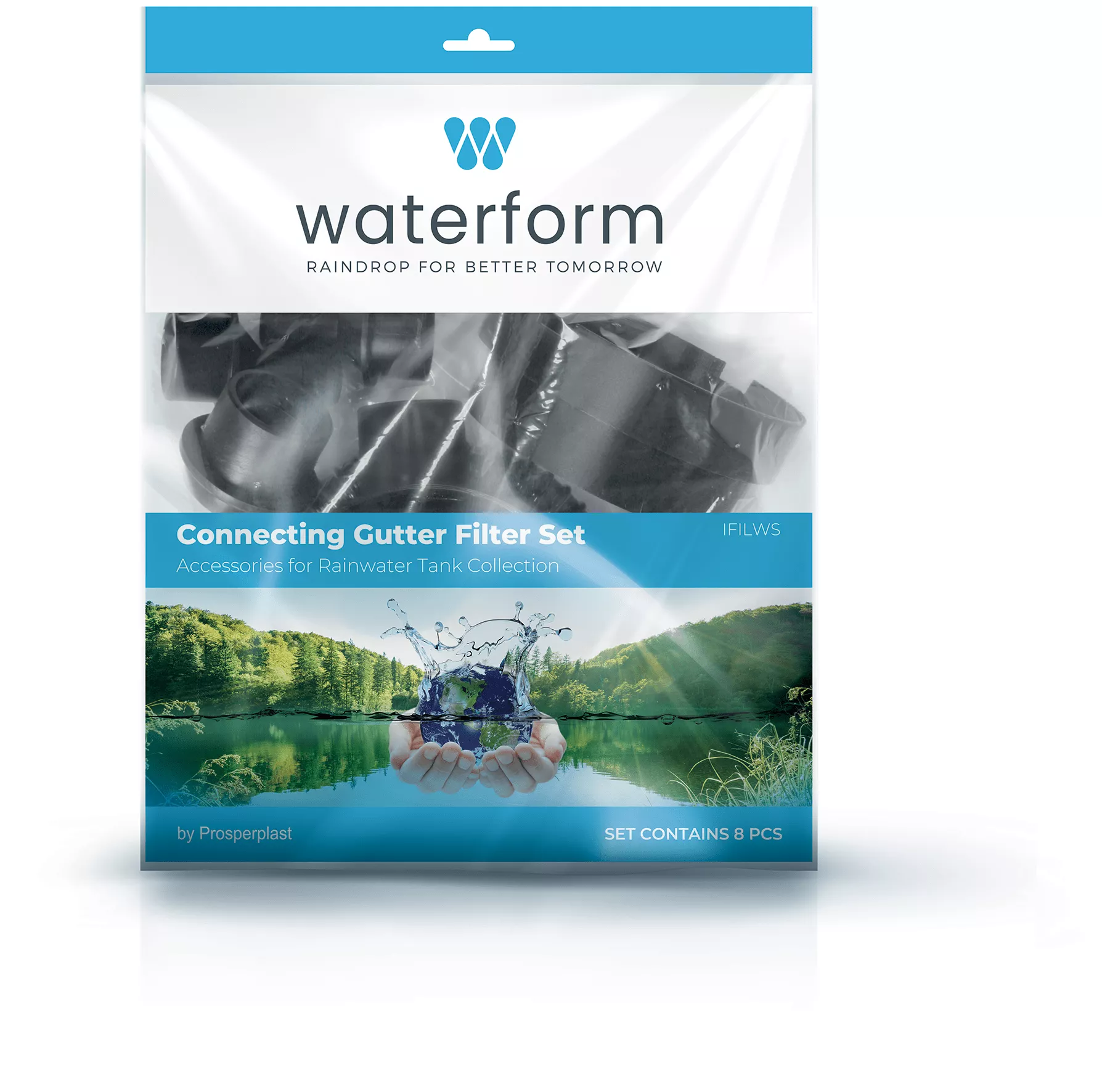 Rynnowy filtr do wody deszczowej Waterform Gutter Filter Set IFILWS | 