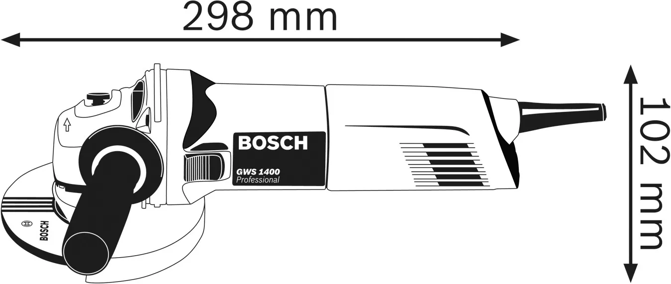 Szlifierka kątowa Bosch GWS 1400 Professional