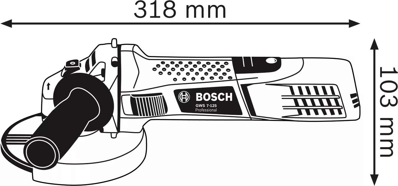 Szlifierka kątowa Bosch GWS 7-125 Professional  