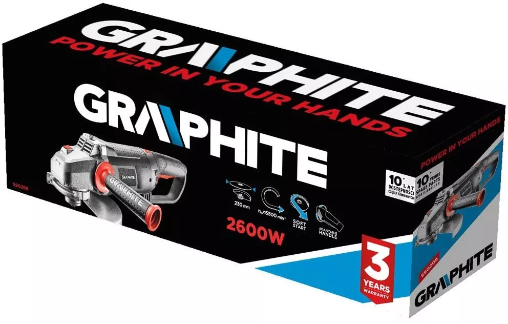 Szlifierka kątowa Graphite 59G208 2600 W