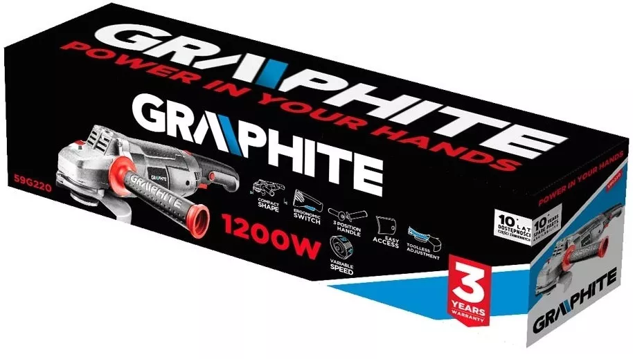 Szlifierka kątowa Graphite 59G220 1200 W