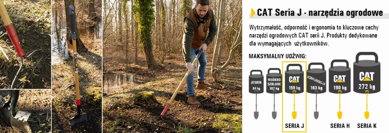 Szpadel Caterpillar J-Series D-Handle Drain