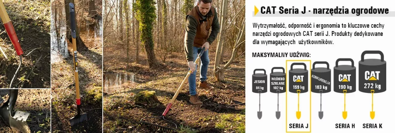 Szufla Caterpillar J-Series Alum D-Handle DH12
