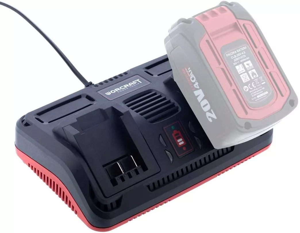 Szybka, podwójna ładowarka Worcraft CLC-20V-2.4D | 