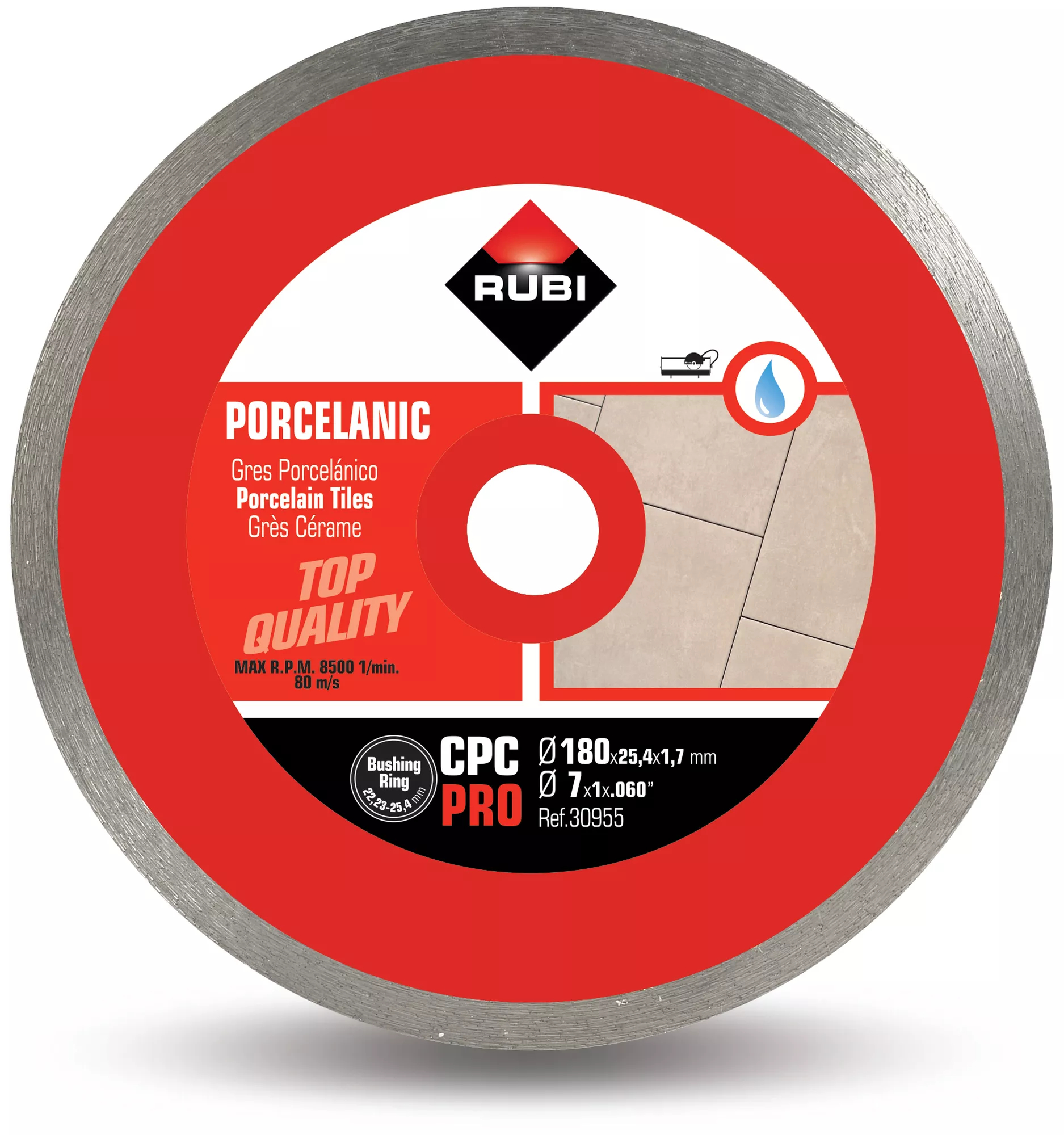 Tarcza diamentowa Rubi CPC PRO 180 mm | 