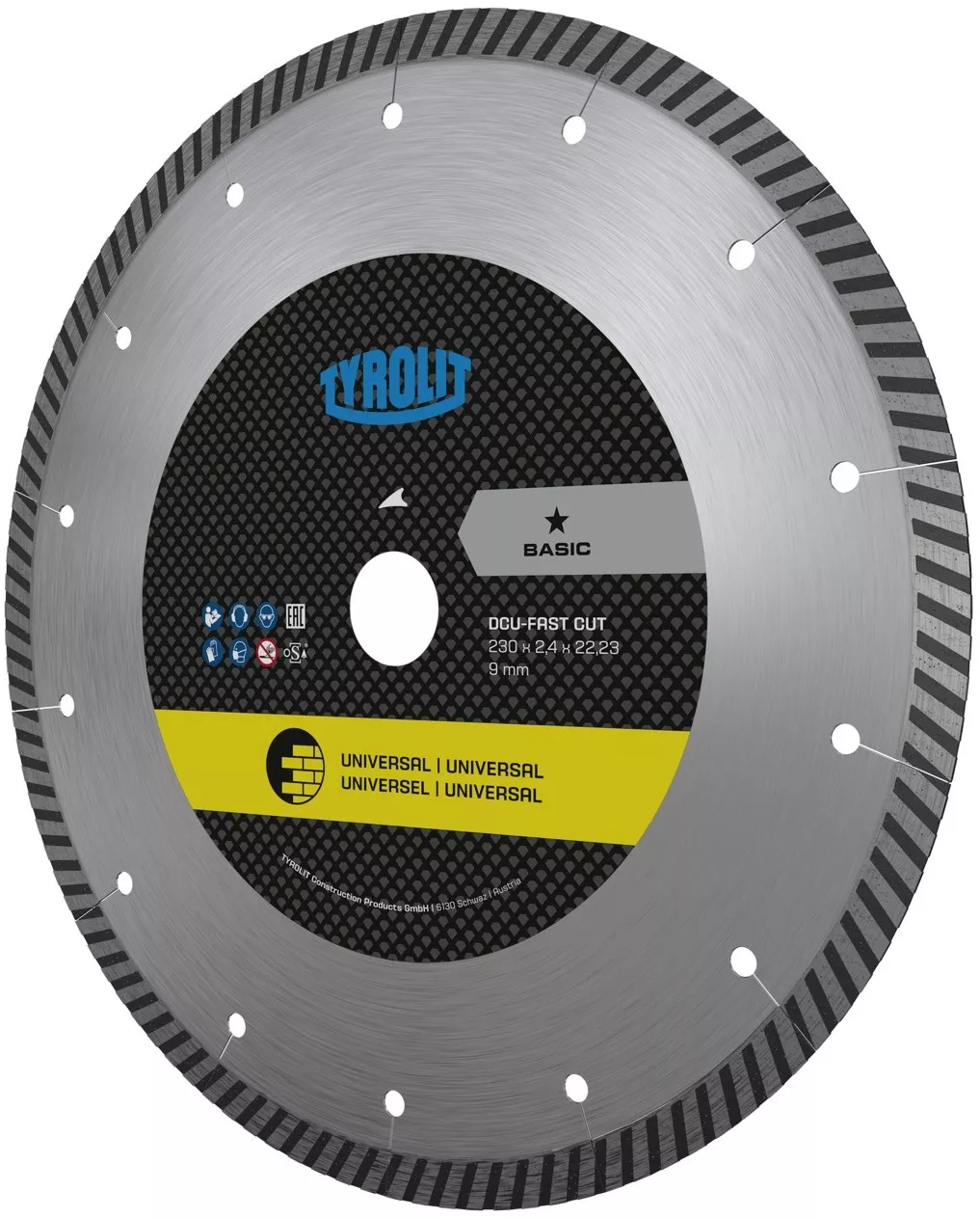 Tarcza diamentowa Tyrolit Basic DCU-FC 300 x 3 mm, 22,23 mm 