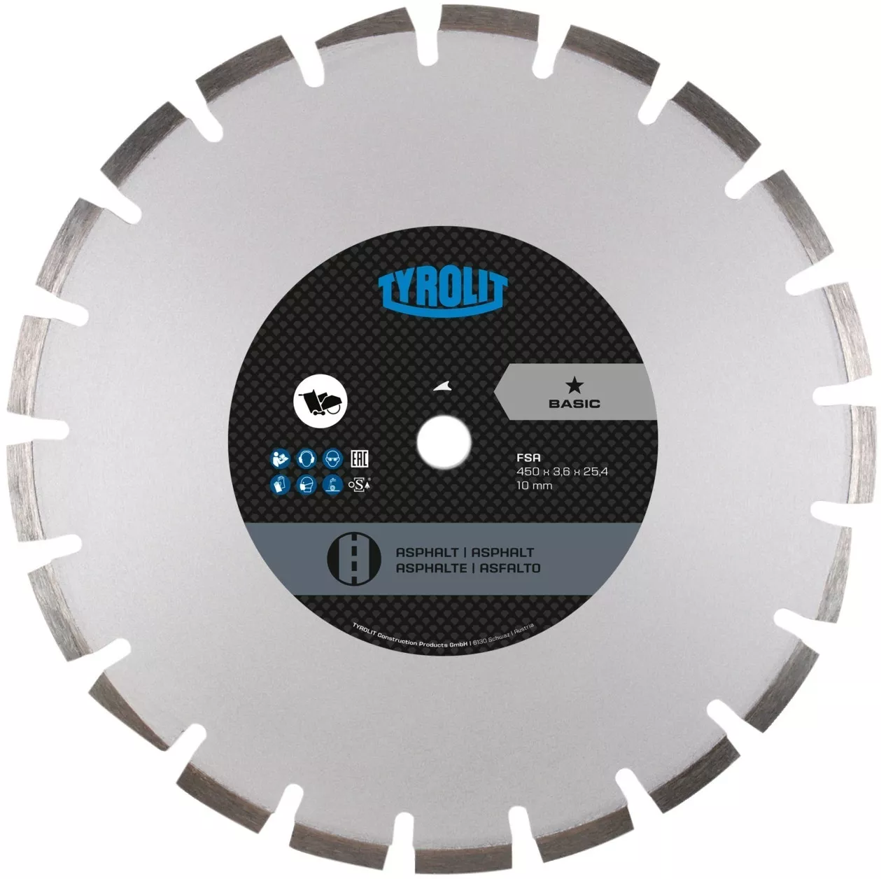 Tarcza diamentowa Tyrolit Basic FSA C1SW 500 mm | 