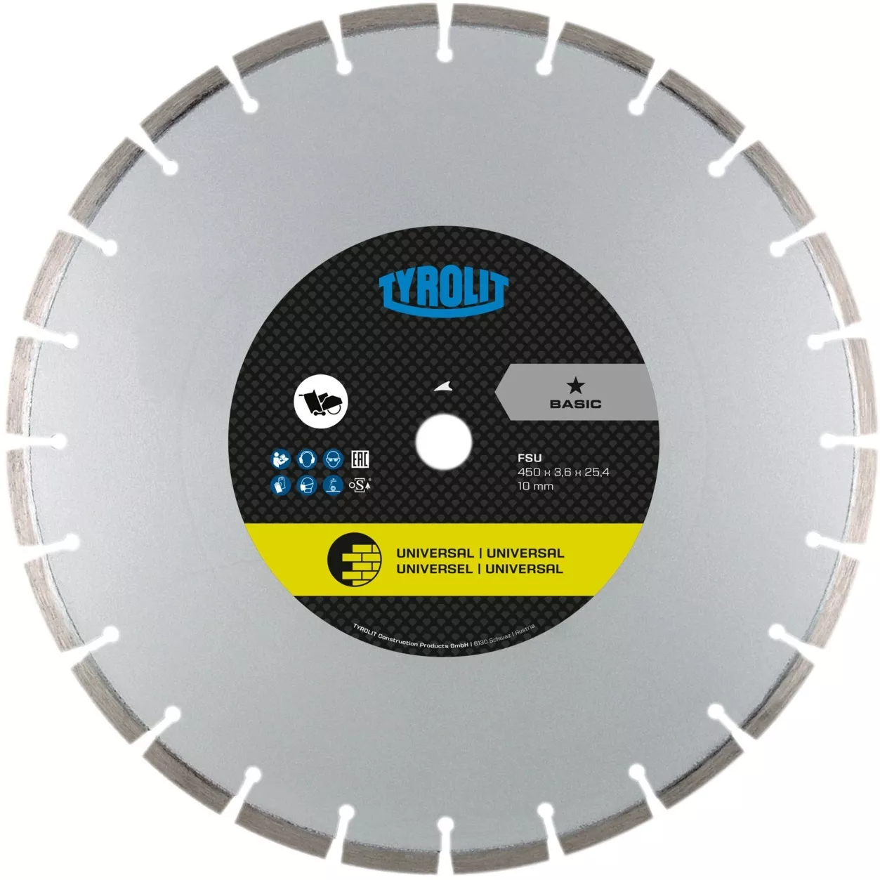 Tarcza diamentowa Tyrolit Basic FSU C3W 500 x 3,6 | 