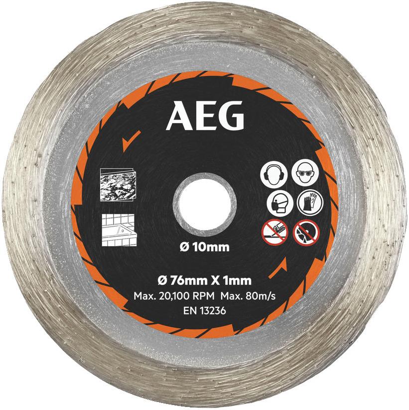 Tarcza diamentowa do płytek AEG aakmmtc01 76 mm | 