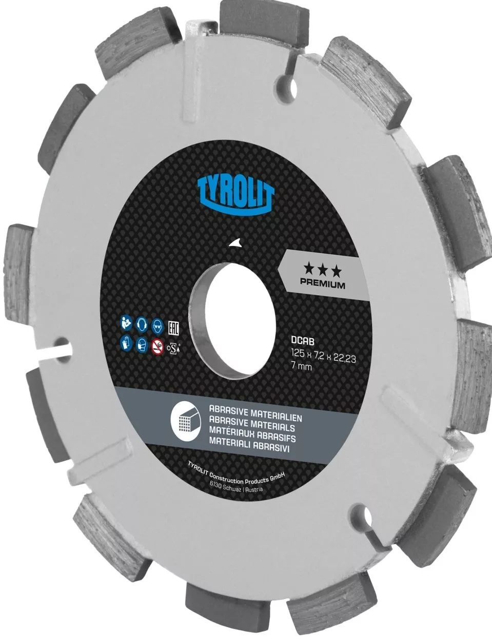 Tarcza do frezowania tyrolit premium dcab 125x7,2 mm
