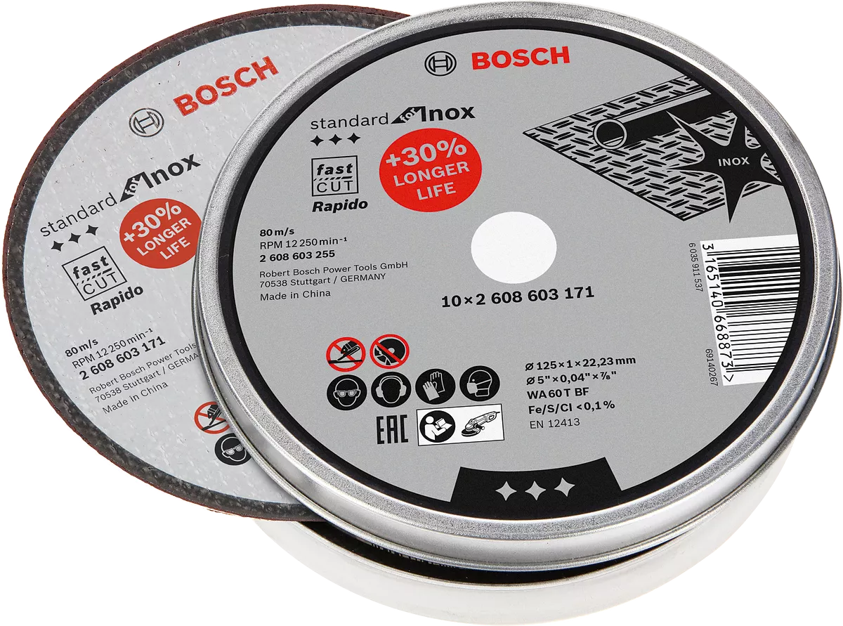 Tarcza szlifierska Bosch Rapido WA 60 T BF 10 sztuk | 