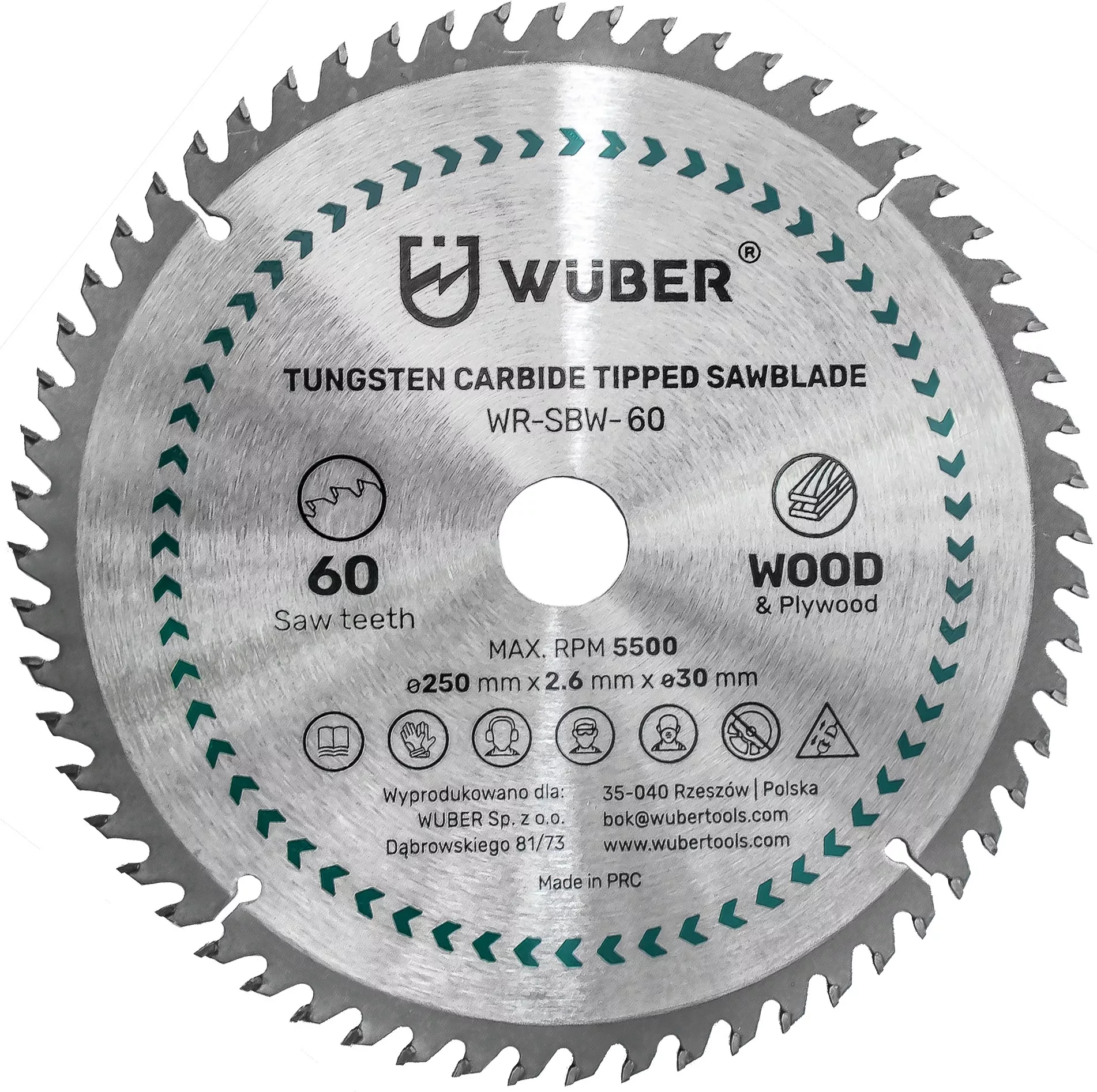 Tarcza widiowa Wuber Tools WR-SBW-60 250 mm | 