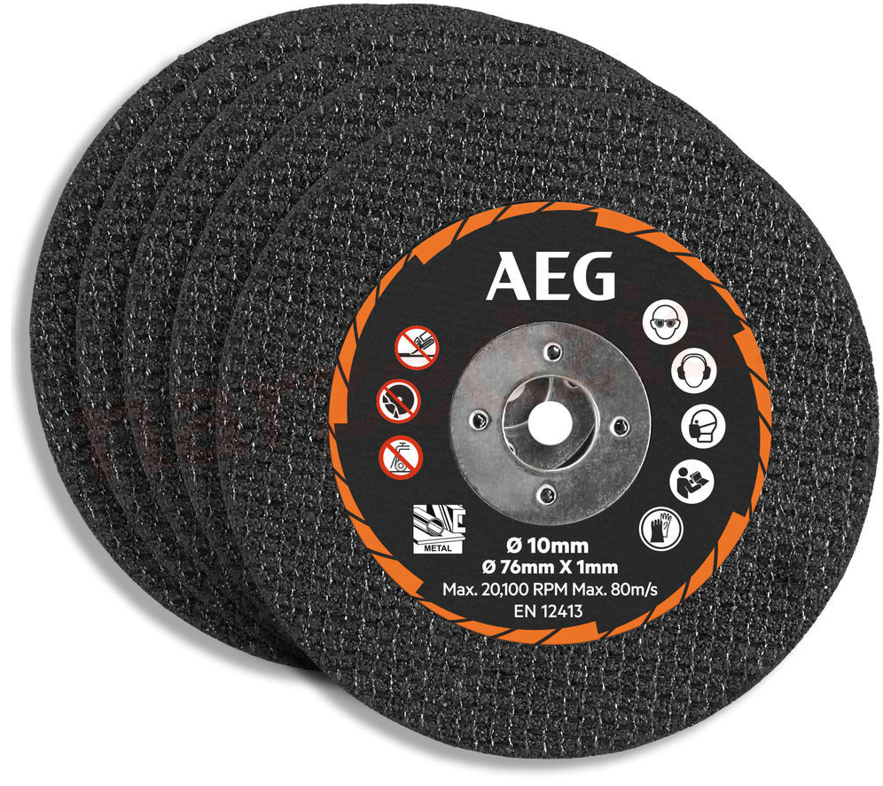 Tarcza ścierna do metalu AEG AAKMMMC05 76 mm | 