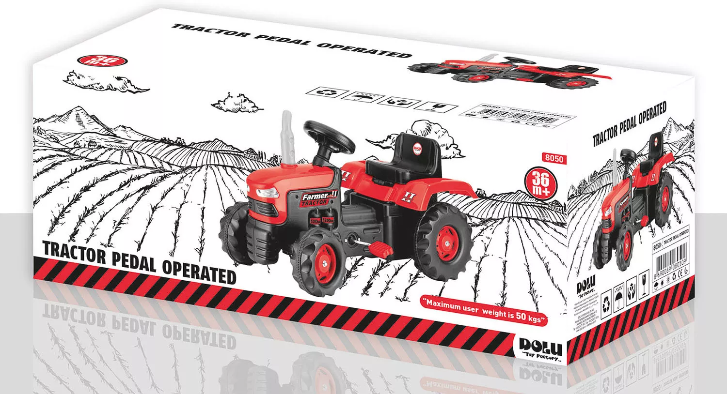 Traktor na pedały Wader dla dzieci  mini