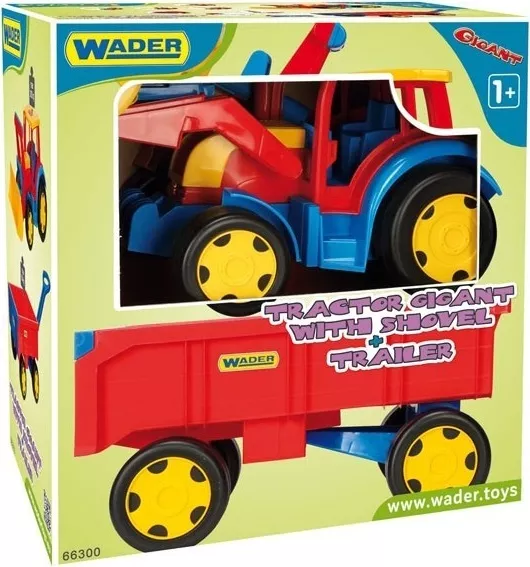 Traktor z przyczepą i ładowarką Gigant Wader | mini