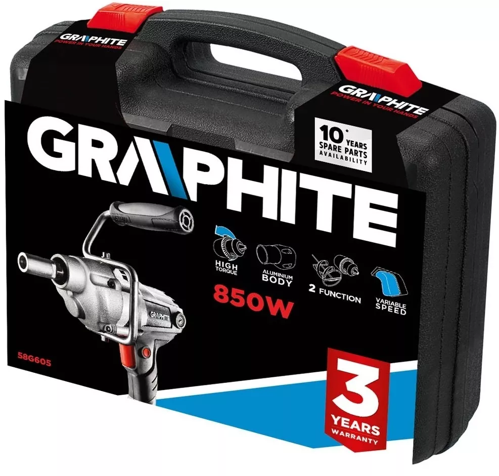 Wiertarko-mieszarka Graphite 58G605 (+ walizka) | 