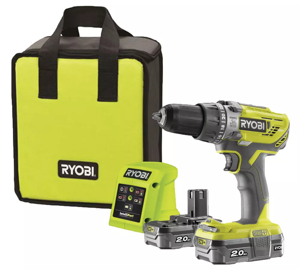 Wiertarko-wkrętarka udarowa Ryobi R18PD3-220S | 