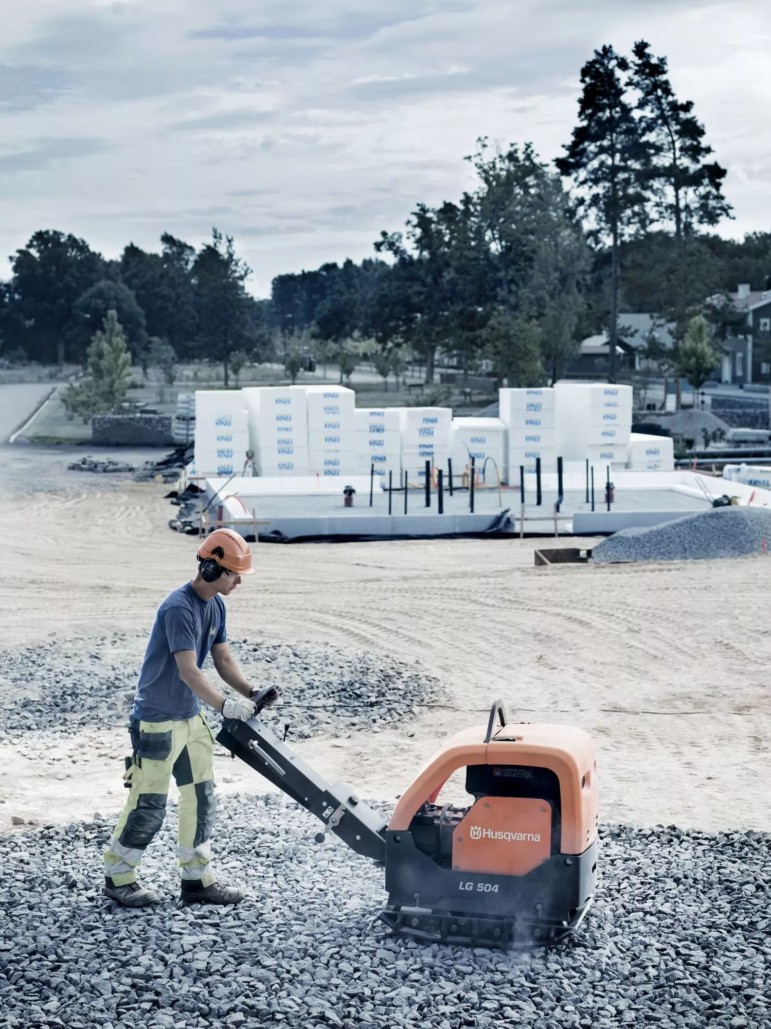 Zagęszczarka rewersyjna Husqvarna LG504 Hatz Man 550 mm 
