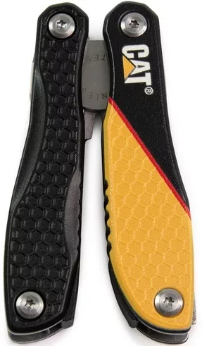 Zestaw Mini 3 szt. Caterpillar MultiTool 12w1, Nóż i Brelok 7w1