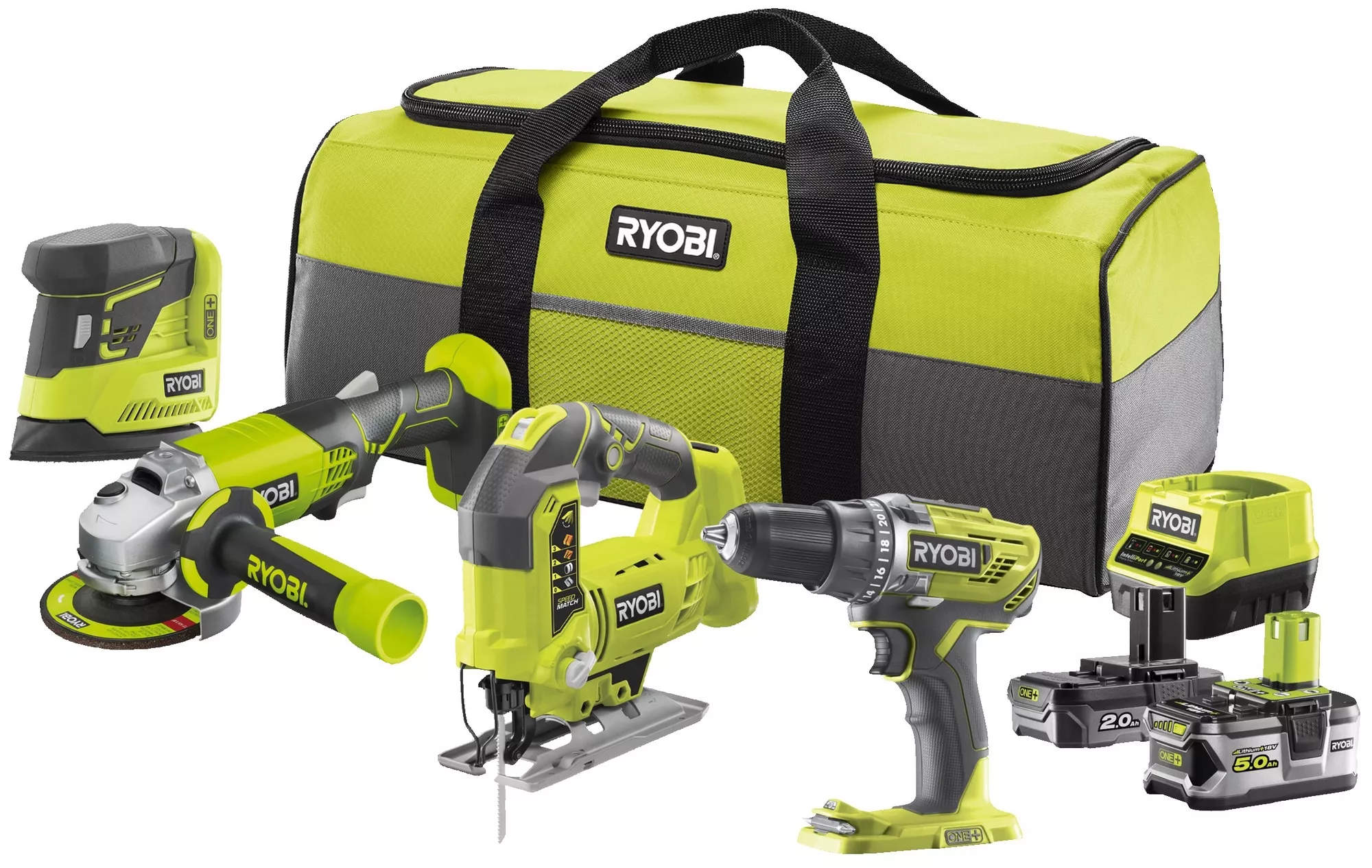 Zestaw elektronarzędzi Ryobi R18CK4B-252S