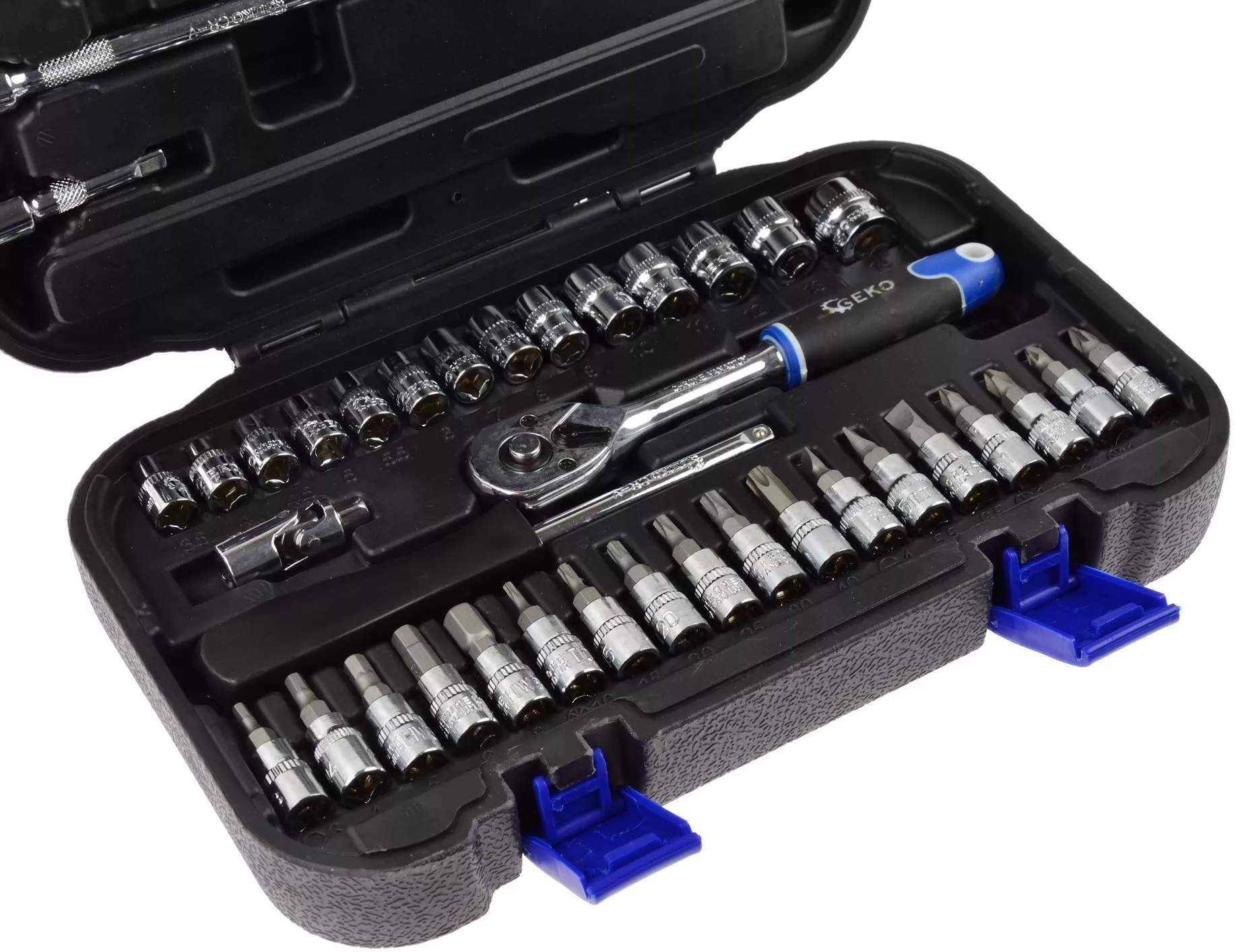 Zestaw kluczy nasadowych Geko G10152 1/4″ | 