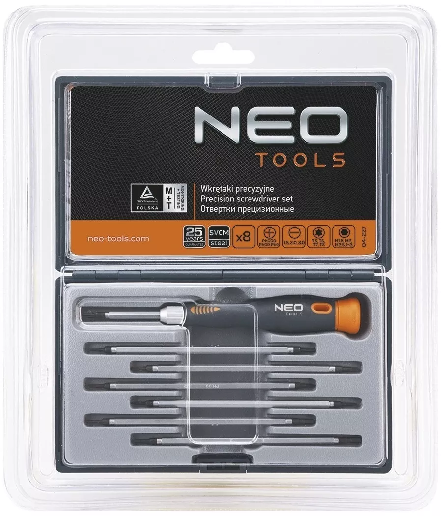 Zestaw wkrętaków Neo Tools 04-227 (8 elementów) | 