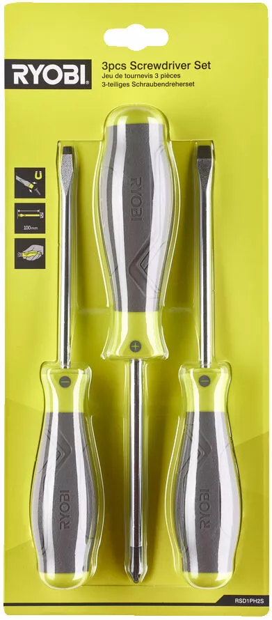 Zestaw śrubokrętów Ryobi RSD1PH2S (3 sztuki)