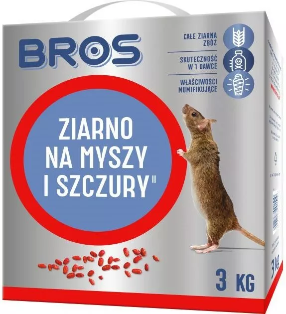Ziarno na myszy i szczury Bros ND-059 3 kg